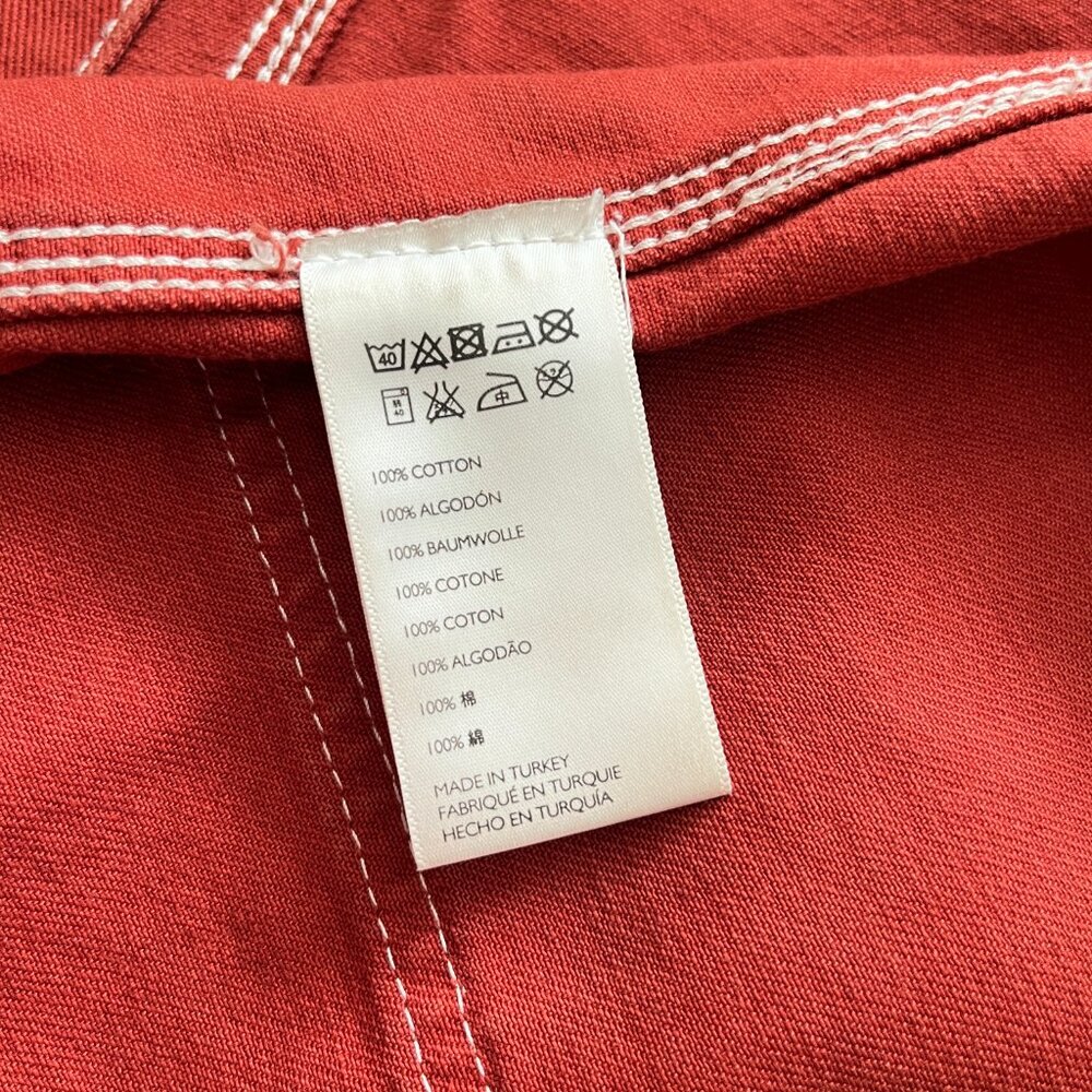 Urban Outfitters Utility Chore Jacket in Rust, XS, Workwear, Burnt Red Fall Coat - Picture 7 of 11